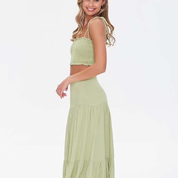 F21 Crop Top/Maxi Skirt Coord Set - Picture 2 of 8